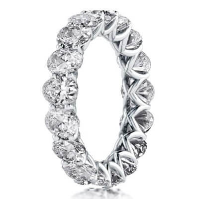 Eternity Oval Created White Sapphire Wedding Band(6.00 CT. TW)