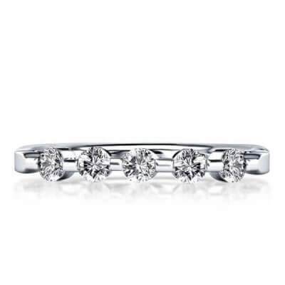 Solitaire Five Stone Wedding Band (0.30 CT. TW.)