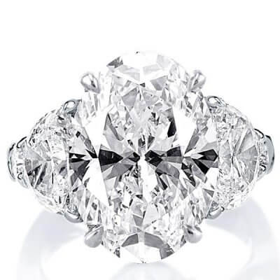 Five Stone Oval Engagement Ring(11.35 CT. TW.)