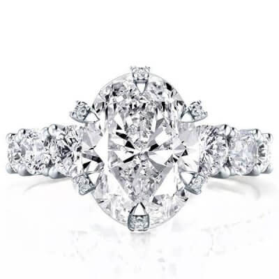 Eternity Oval Engagement Ring (6.08 CT. TW.)