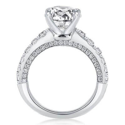 Royal Classic Pave Round Engagement Ring