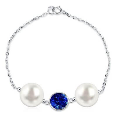 Fashion White Pearl Silver Bracelet