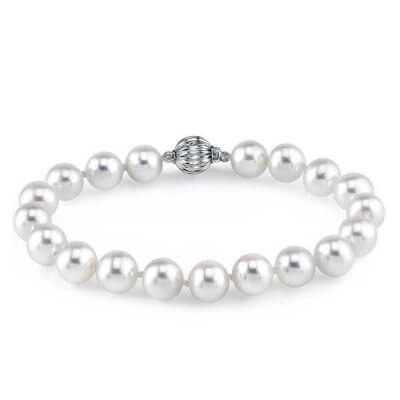 Classic White Pearl Bracelet For Women