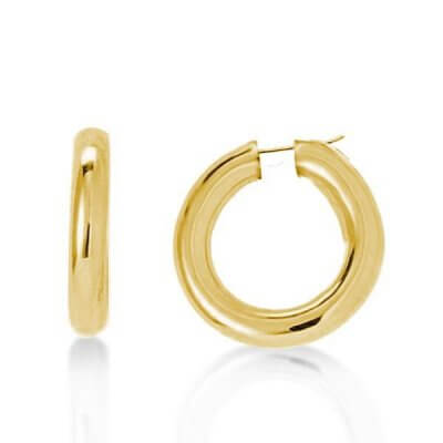 Classic Gold Hoop Earrings For Women