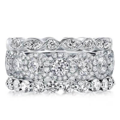 Eternity Halo Stackable Band Set (8.55 CT. TW.)