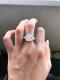 Cheap Engagement Rings,Three Stone Filigree Created White Sapphire Engagement Ring