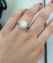 White Sapphire Engagement Ring,Italo Halo Created White Sapphire Engagement Ring