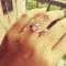 Silver Engagement Rings,Italo Rose Gold Split Shank Created White Sapphire Engagement Ring