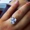 Classic Cushion Engagement Ring,Cheapest Wedding Rings On Italo | Classic Cushion Created White Sapphire Engagement Ring