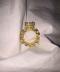 Wedding Ringd,Italo Golden Eternity Round Created White Sapphire Engagement Ring