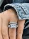 Bridal Sets Rings | Halo Twist Created White Sapphire Bridal Set