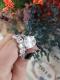 Buy Bridal Sets Online | Italo Oval Split Shank Created White Sapphire Bridal Set