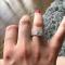 Cheap Wedding Jewelry,Italo Infinity Shank Created White Sapphire Engagement Ring