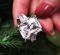 Italo Three Stone Radiant Created White Sapphire Engagement Ring(10.55)