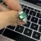 Three Stone Emerald Ring,Emerald Cut Engagement Ring