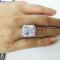 Halo Created Engagement Ring,Italo Halo Split Shank Created White Sapphire Engagement Ring