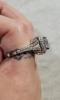 Best Wedding Ring | Italo Halo Split Shank Created White Sapphire Engagement Ring
