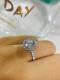 Buy Halo Engagement Ring,Italo Halo Created White Sapphire Engagement Ring